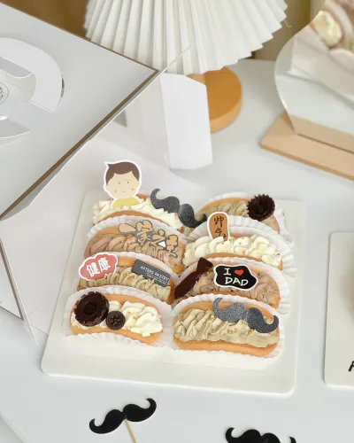 Father’s Day savory sandwich cake platter with layered gourmet fillings