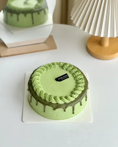 Pure Matcha Cake with ceremonial-grade green tea