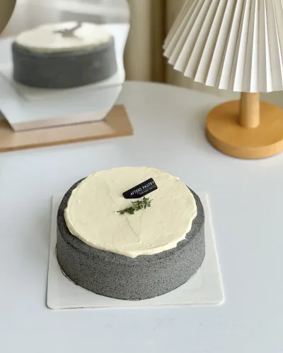 Afters Pastry Black Sesame Soya Cake