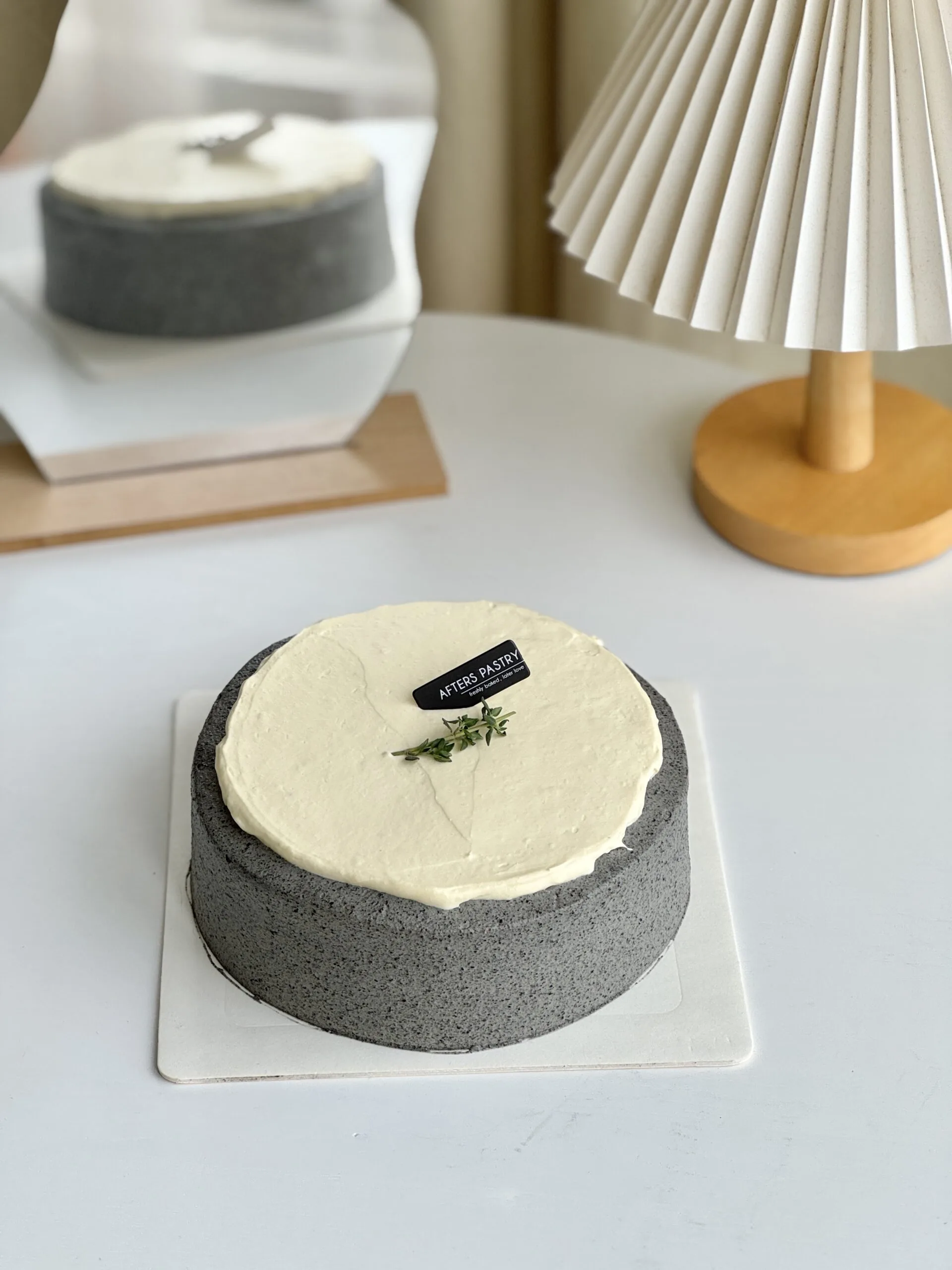 Afters Pastry Black Sesame Soya Cake