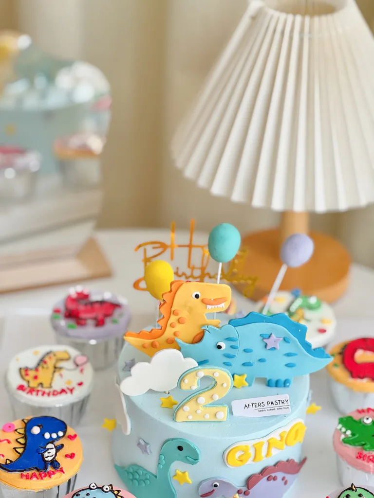 Customized Dinosaur Cake for Birthday Partry – Afters Pastry