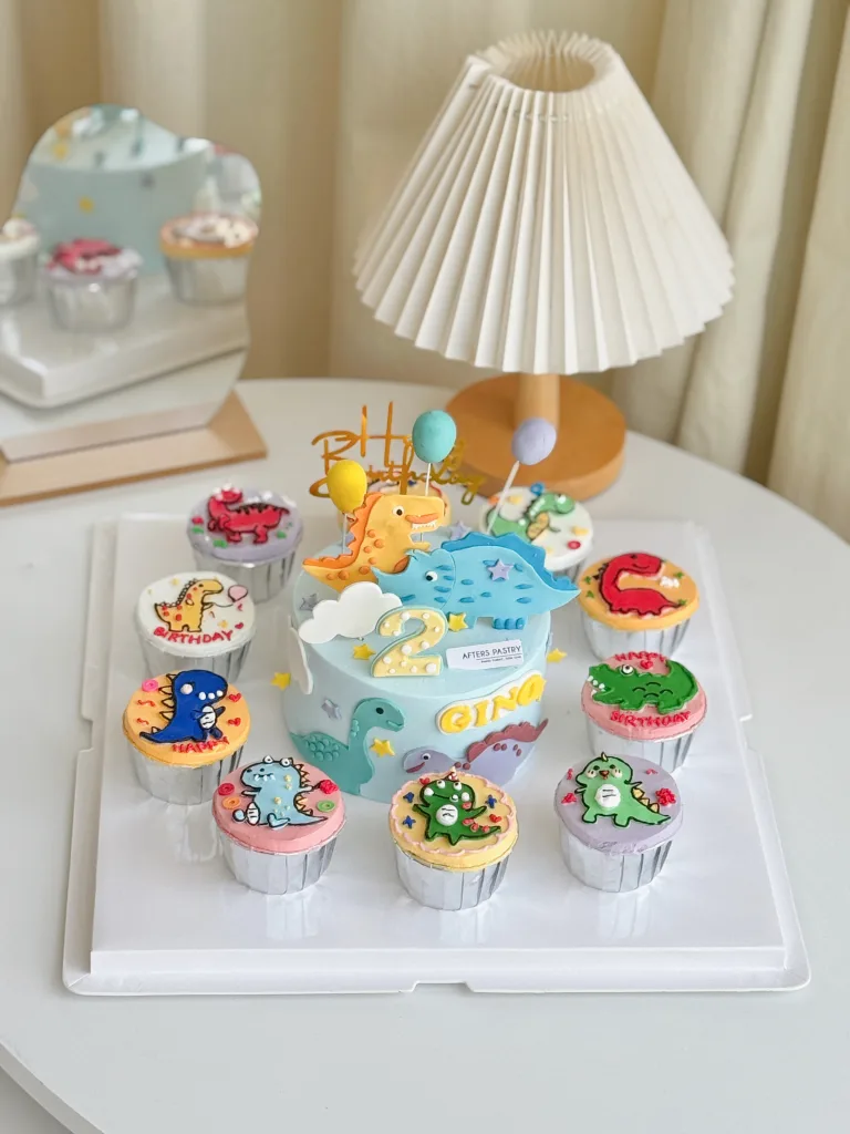 Customized Dinosaur Cake for Birthday Partry – Afters Pastry