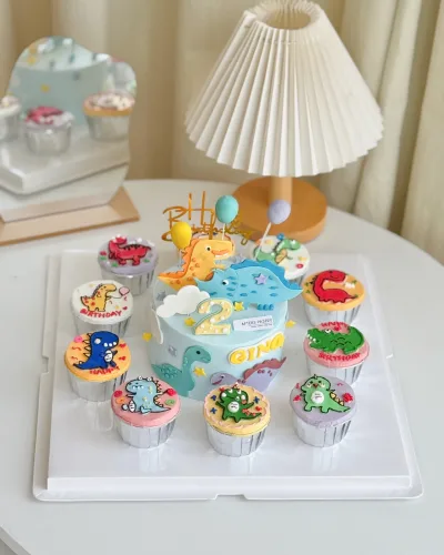 Customized Dinosaur Cake for Birthday Partry – Afters Pastry