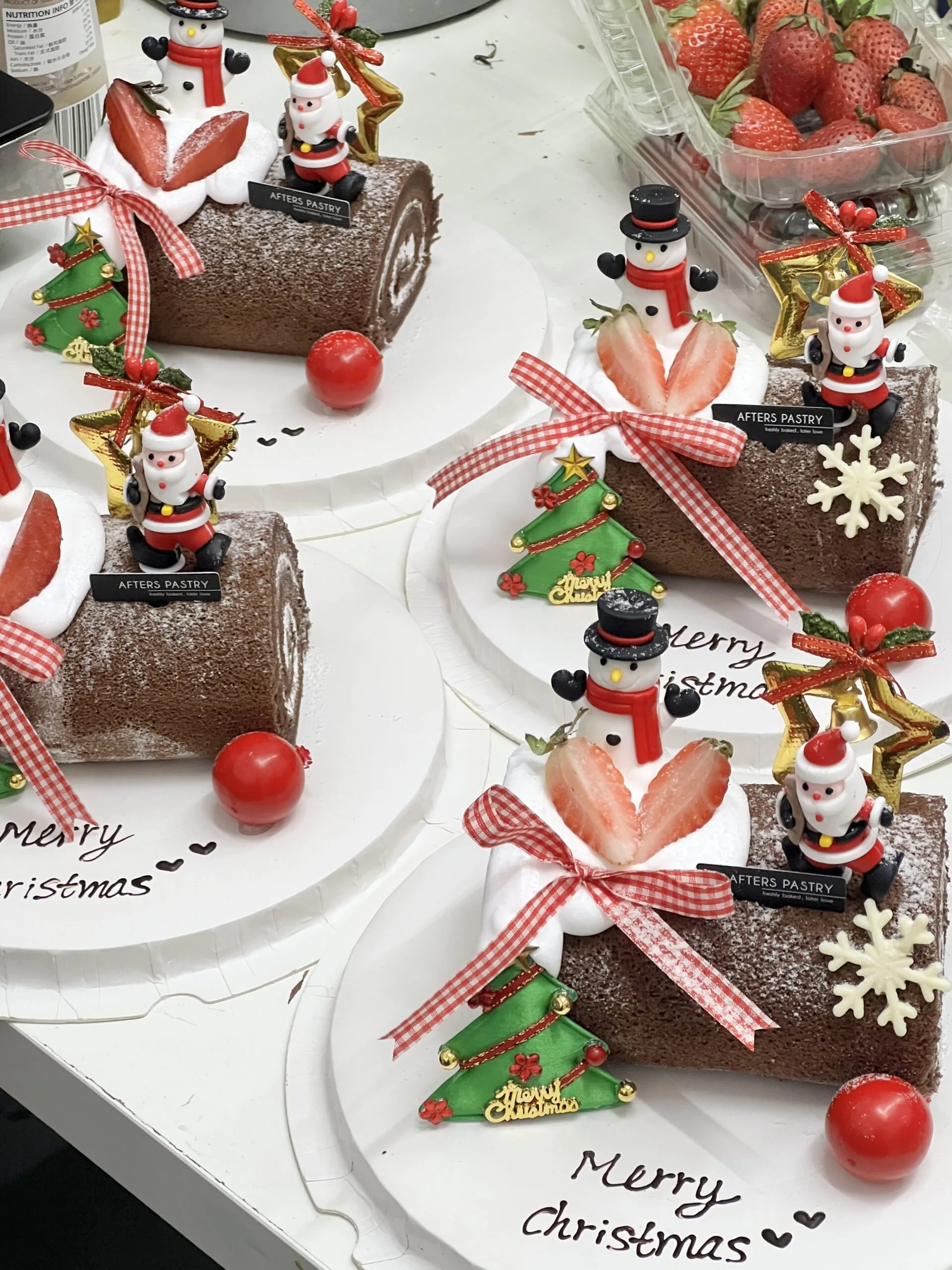 Christmas Chocolate Roll Cake - Image 2