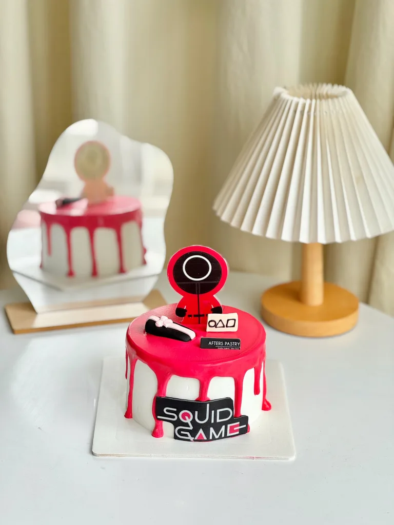 Squid Game Customized Cake with themed designs and premium flavors – Afters Pastry