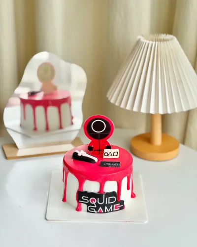 Squid Game Customized Cake with themed designs and premium flavors – Afters Pastry