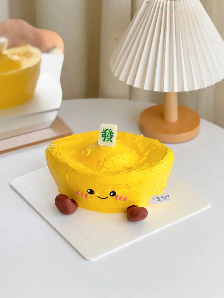 Fortune Gold Ingot cake – Prosperity Theme Custom Cake by Afters Pastry Johor Bahru